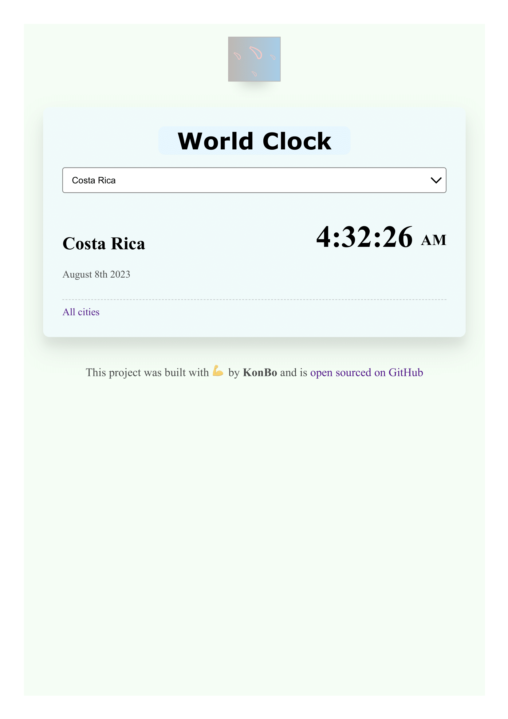 World-Clock App Preview